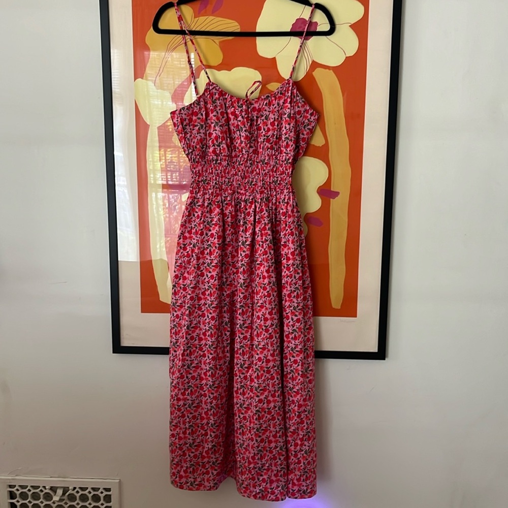 WAYF floral pink dress
